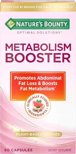 Nature's Bounty Optimal Solutions Metabolism Booster Supplement 60 Count