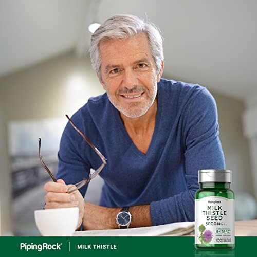 Piping Rock Milk Thistle Supplement  3000 mg  100 Quick Release Capsules