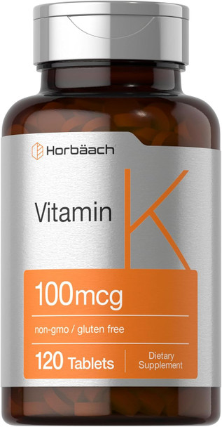 Horbäach Vitamin K Supplement | 100mcg | 120 Tablets