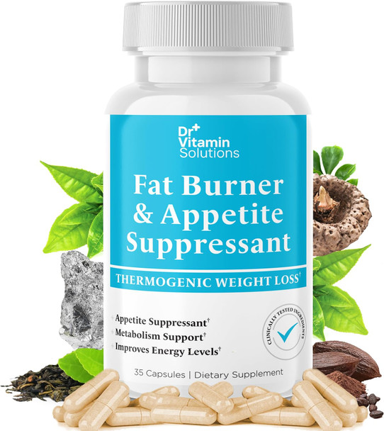 DR VITAMIN SOLUTIONS Fat Burner for Women and Men Thermogenic Appetite Suppressant