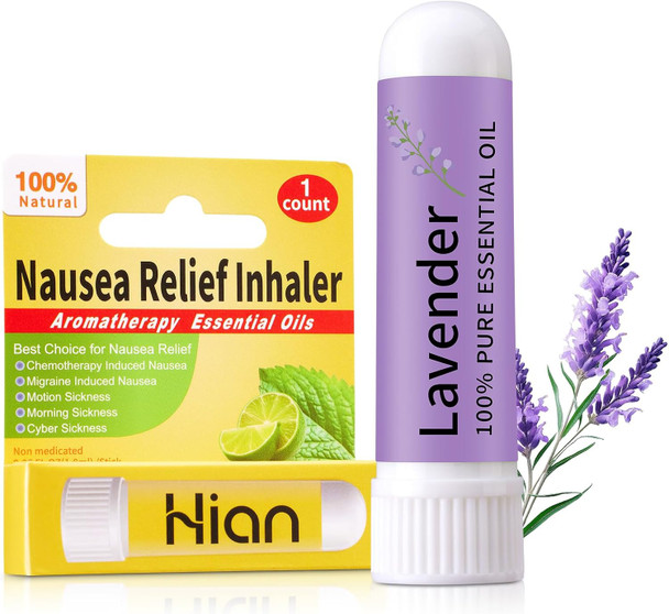 Hion Nausea Relief Mint Inhaler for Motion Sickness and Morning Sickness
