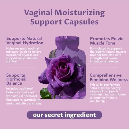 MEGNETA Vaginal Moisturizer Kacip Fatimah Manjakani and Slippery Elm  Capsules