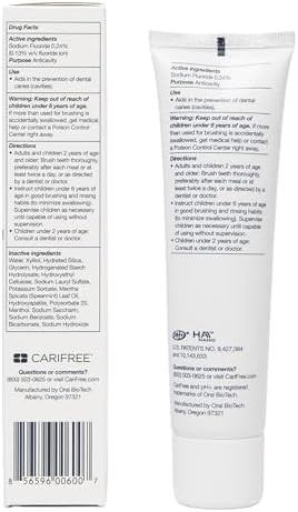 CariFree 1100 Fluoride Toothpaste Nano Hydroxyapatite