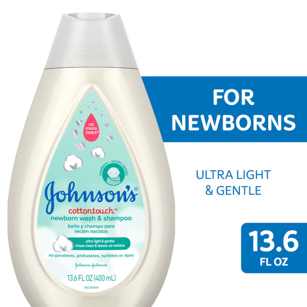 Johnson's Baby Comfort Touch Newborn Baby Wash and  Shampoo  13.6 fl oz