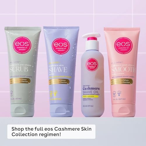 eos Cashmere Skin Collection Shave Butter - Vanilla Cashmere, Non-Foaming Moisturizing Shave Cream to Prevent Razor Burn