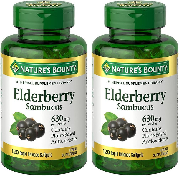 Nature's Bounty Sambucus Elderberry Herbal Supplement