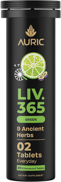 Auric LIV365 Effervescent Tab | Refreshing Fizzy Drink | 20 Tabs