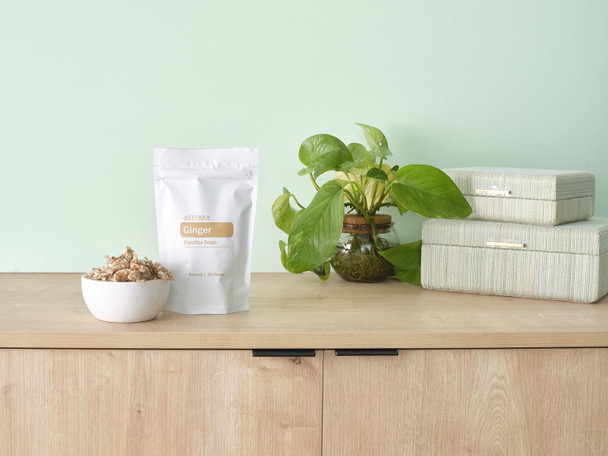 doTERRA Ginger Digestive Drops 30 Count Bag
