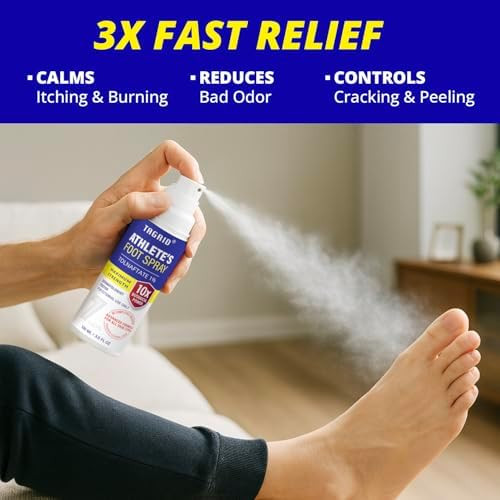 TAGRID Athletes Foot Treatment Maximum Strength Antifungal Spray for Athletes Foot Fungus Jock Itch Ringworm Treatment
