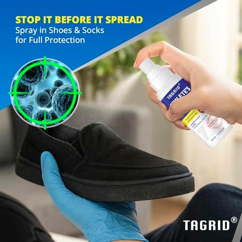 TAGRID Athletes Foot Treatment Maximum Strength Antifungal Spray for Athletes Foot Fungus Jock Itch Ringworm Treatment