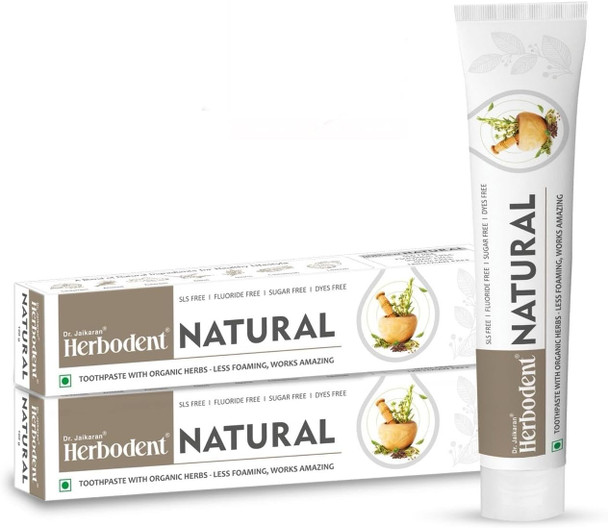 Herbodent Natural Neem Toothpaste for Dry Mouth & Gum Problems with Amazing Taste & Freshness