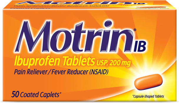 Motrin IB Ibuprofen Tablets 200 mg Ibuprofen