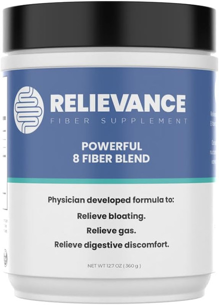 Relievance Fiber - Clean Formula - Bloating, Gas & Gut Relief