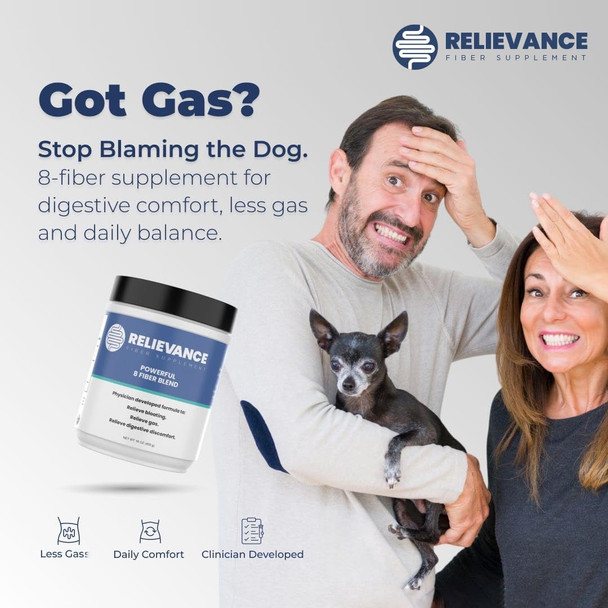 Relievance Fiber - Clean Formula - Bloating, Gas & Gut Relief