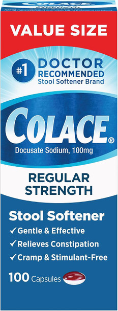 Colace Stool Softener Constipation Relief
