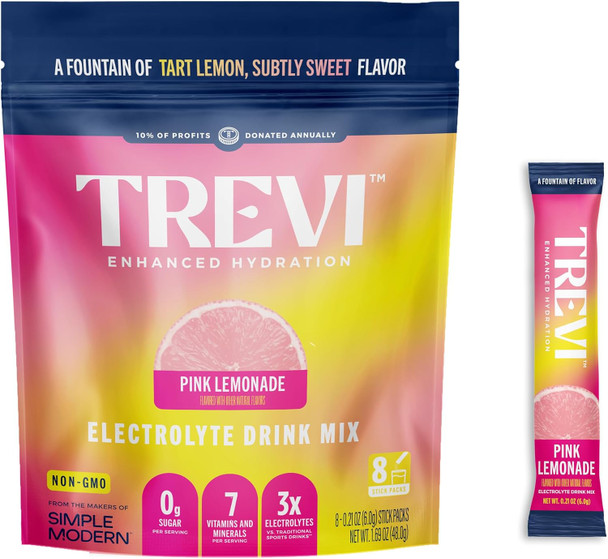 TREVI Electrolytes Powder Packets Sugar Free Hydration