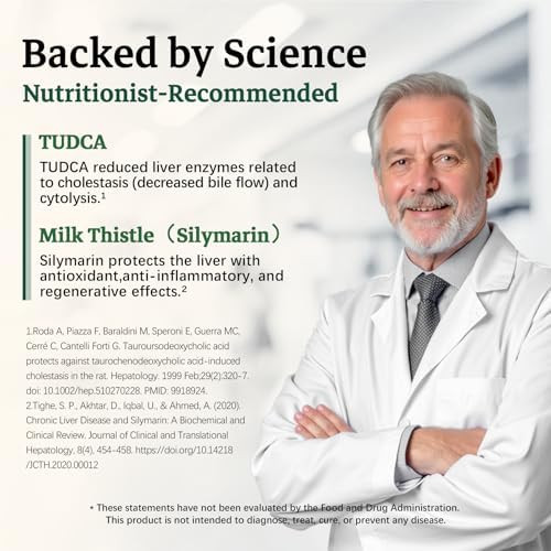 Migcopat 7-in-One TUDCA Supplement, 3650mg with Milk Thistle