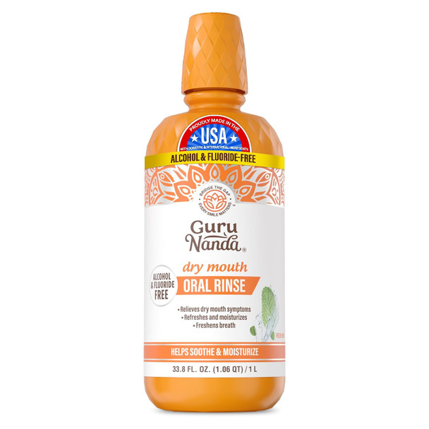 GuruNanda Dry Mouth Alcohol Free Mouthwash with Xylitol Mint