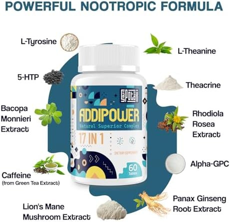 Sapotax 17-in-1 Brain Supplement for Memory and Focus  Nootropic Brain Supplement for Mental Clarity Concentration Alertness  Natural Nootropics with Herbal Extracts Vitamins and Amino Acids