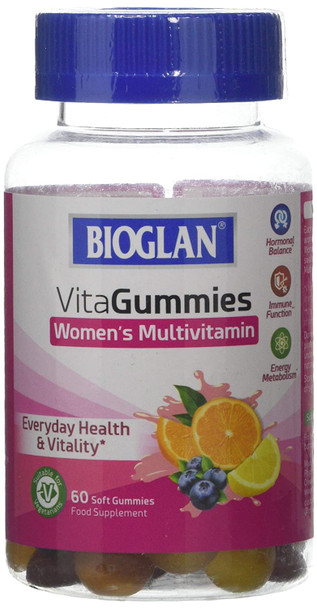 Bioglan Vitagummies | Women'S Multivitamin | Vegetarian Friendly | 3 Delicious Flavours | 60 Chewy Gummies