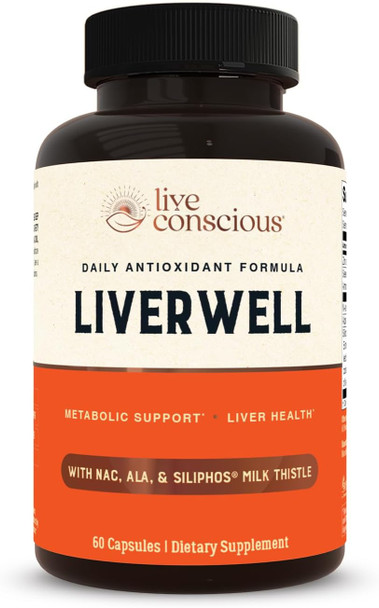 Live Conscious LiverWell Liver Cleanse Rejuvenation Metabolic Support Liver Supplement for Liver Health