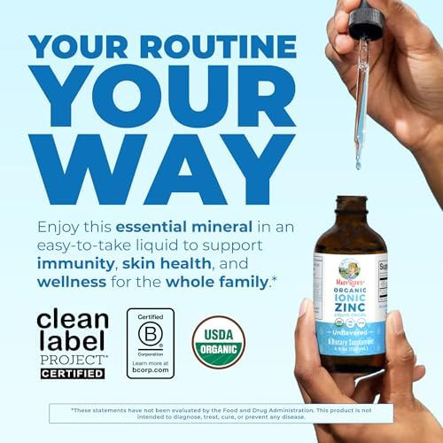 MaryRuth's Organic Liquid Zinc Supplement Immune Support Antioxidant