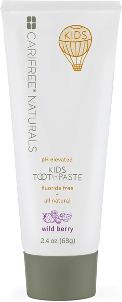 CariFree Kids Toothpaste Fluoride-Free Xylitol Organic Wild Berry