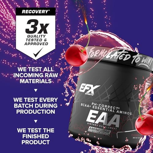 EFX Sports Training Ground EAA | Essential Amino Acids Supplement | Energy & Protein Synthesis | Pre, Intra, or Post Workout | 40 Servings
