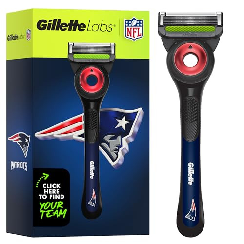 Gillette Labs Special NFL Eagles Edition Shaving Razor for Men  1 Handle 4 Razor Blade Refills and  Magnetic Stand GilletteLabs with Exfoliating Bar