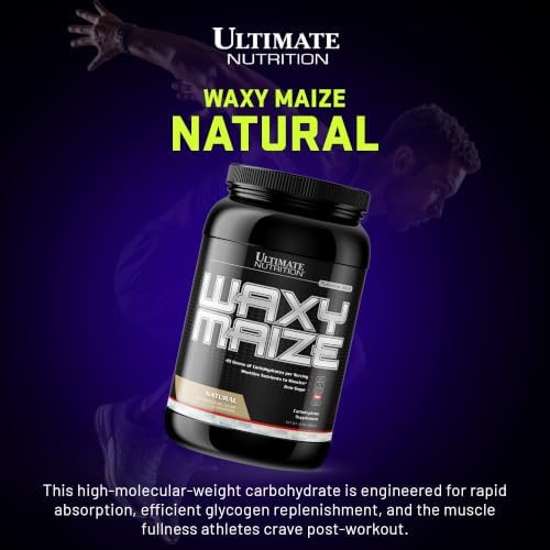 Ultimate Nutrition Waxy Maize, Fast Absorbing Carbohydrate Powder, 3 lb