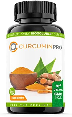curcuminpro Complete Vegan | BioSoluble Brown Rice Protein & Organic Turmeric Curcumin Supplement | Plant-Based Formula for Daily Wellness