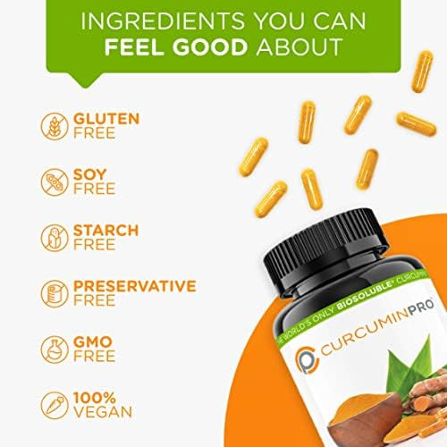 curcuminpro Complete Vegan | BioSoluble Brown Rice Protein & Organic Turmeric Curcumin Supplement | Plant-Based Formula for Daily Wellness