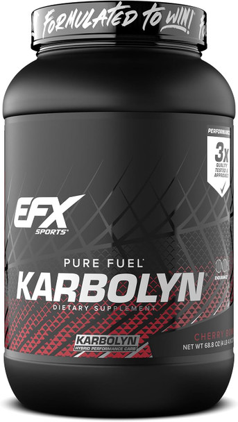 EFX Sports Karbolyn Fuel | Fast-Absorbing Carbohydrate Powder | Carb Load, Sustained Energy, Quick Recovery | Stimulant Free | 39 Servings - 4.4 Pound