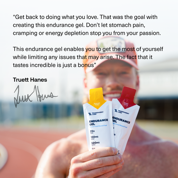 Transparent Labs Endurance Gels - Banana Honey - 12Pack