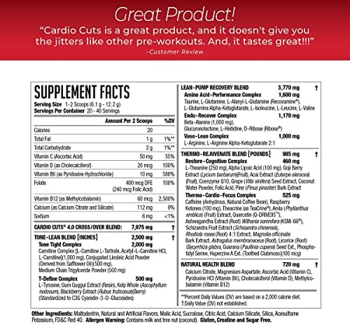 NDS Nutrition Cardio Cuts 4.0 Miami Sunrise Flavor - 8.6 Ounce