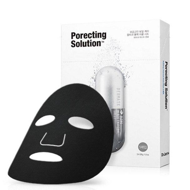 Dr. Jart 5 Sheets Of Dermask Ultra Jet Porecting Solution Bubbling Charcoal Masks (Minimizes And Purifies Pores)