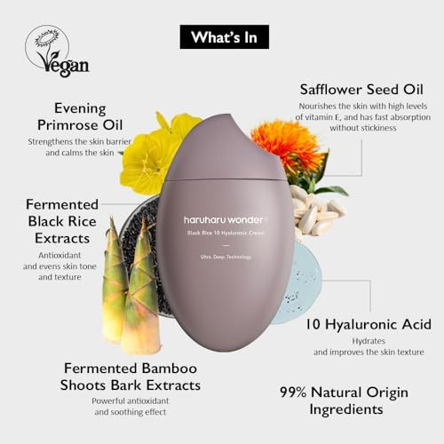 haruharu wonder Black Rice 10 Hyaluronic Cream Lavender Scent