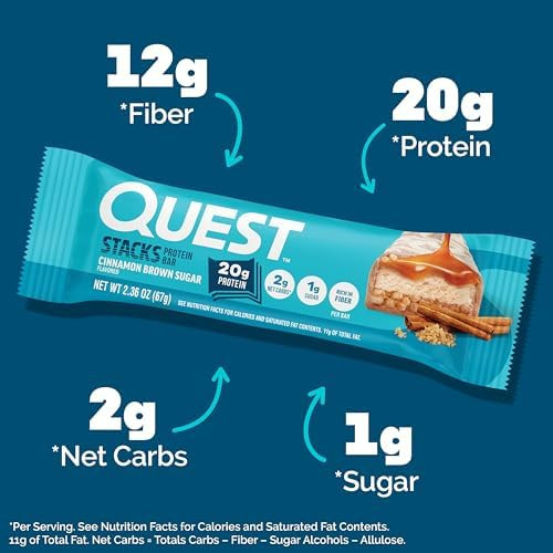 Quest Nutrition Stacks Protein Bars - 12 Count