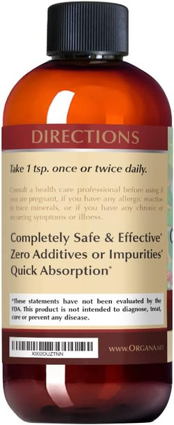 NutriNoche Organa Pure Crystalline Liquid Copper Supplement  30 PPM  High Absorption Copper