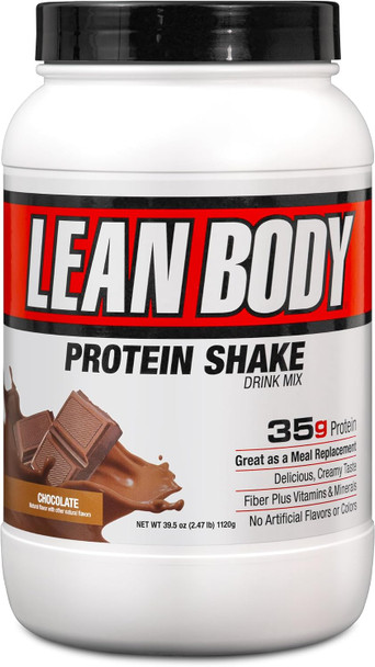 LABRADA Nutrition – Lean Body High Protein Meal Replacement Shake, Whey Protein Powder for Weight Loss and Muscle Growth - 2.47LB Tub