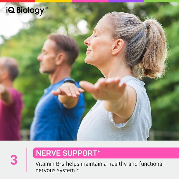 IQ BIOLOGY Organic Vitamin B12 Liquid Drops Sublingual Methylcobalamin 5000 mcg 2oz