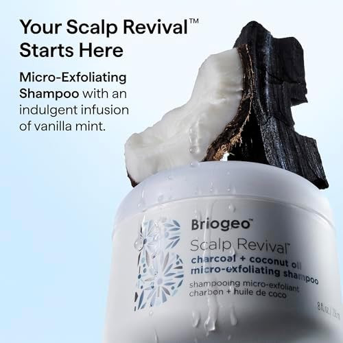 Briogeo Scalp Revival Charcoal Coconut Oil Micro Exfoliating Shampoo  Sulfate Free Scalp Scrub for Dry Itchy or Oily Scalp  Detoxifying and Hydrating  Vegan and Cruelty Free