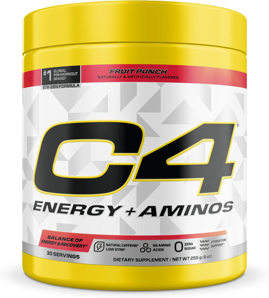 C4 Energy + Aminos Powder - 30 Servings