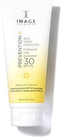 IMAGE Skincare PREVENTION+ Daily Matte Moisturizer SPF 30, 3.2 Oz