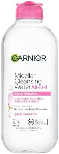 Garnier Micellar Water Hydrating Facial Cleanser & Makeup Remover  Suitable for Sensitive Skin  Vegan Cruelty Free