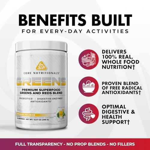 Core Nutritionals Greens, Digestive Support, Berry Bliss, 30 Servings - 11.85 Ounc