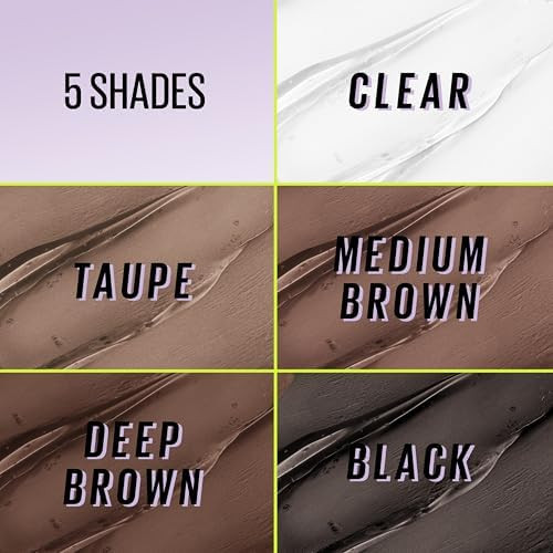 Maybelline Super Lock Brow Glue Eyebrow Gel  Lightweight and Waterproof Tinted Brow Gel For Up To 24HR Hold