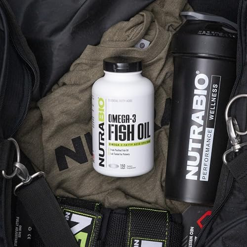 NutraBio Omega 3 Fish Oil Supplements, 2,000mg - EPA DHA Omega 3 Fatty Acid Supplement to Help Support a Healthy Heart