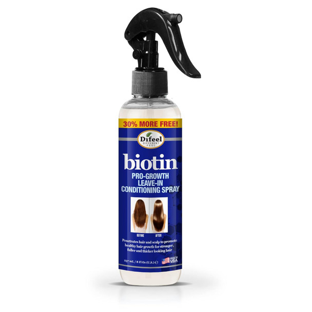 Difeel Pro-Growth Biotin Leave in Conditioning Treatment 8 oz. Large Bottle