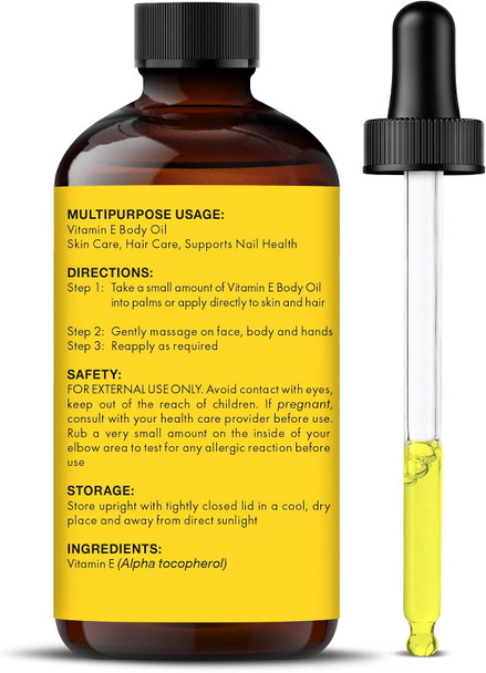 Majestic Pure Vitamin E Oil 100% Pure & Natural Body Oil